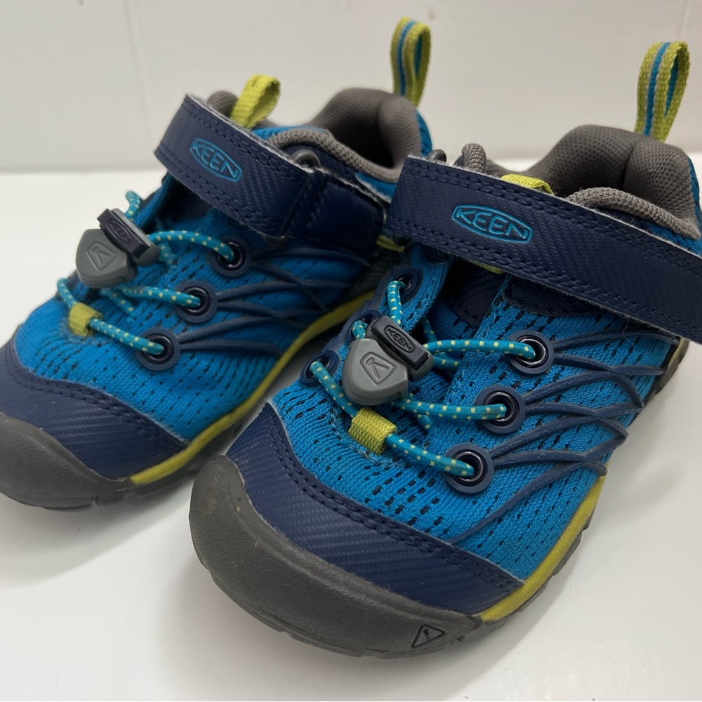KEEN Kids Blue and Green Shoes